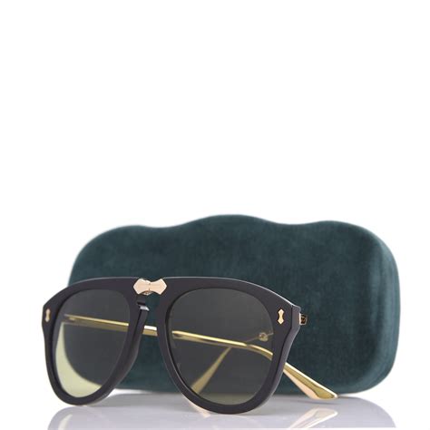 gucci aviator women's sunglasses|gucci foldable aviator sunglasses.